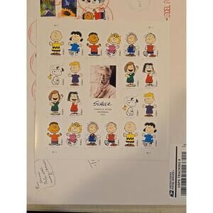 PEANUTS Forever Postage Stamp Sheet Of 20 Snoopy MNH NEW